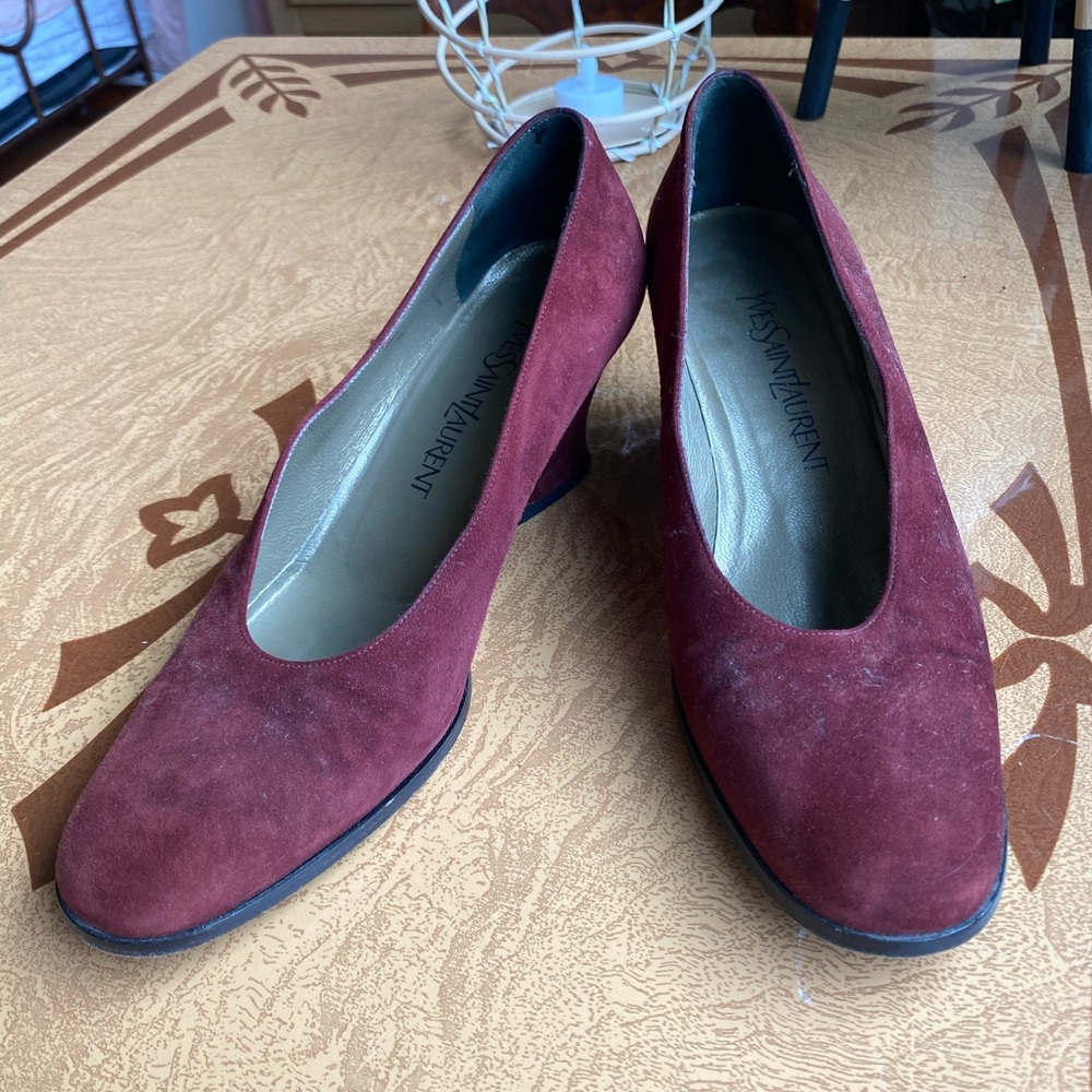 Vintage Yves Saint Laurent Suede Pumps